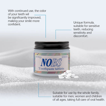 Chewable Toothpaste Tablets Remove Stains Brightening Teeth Gums Mint Flavor Travel Friendly Fresh Breath Solid Dental Tablets